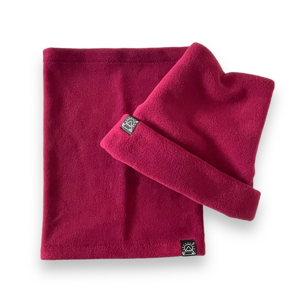 Wine Four Peaks Beanie & Neck Tube - fleece single layer neck gaiter, ski hat